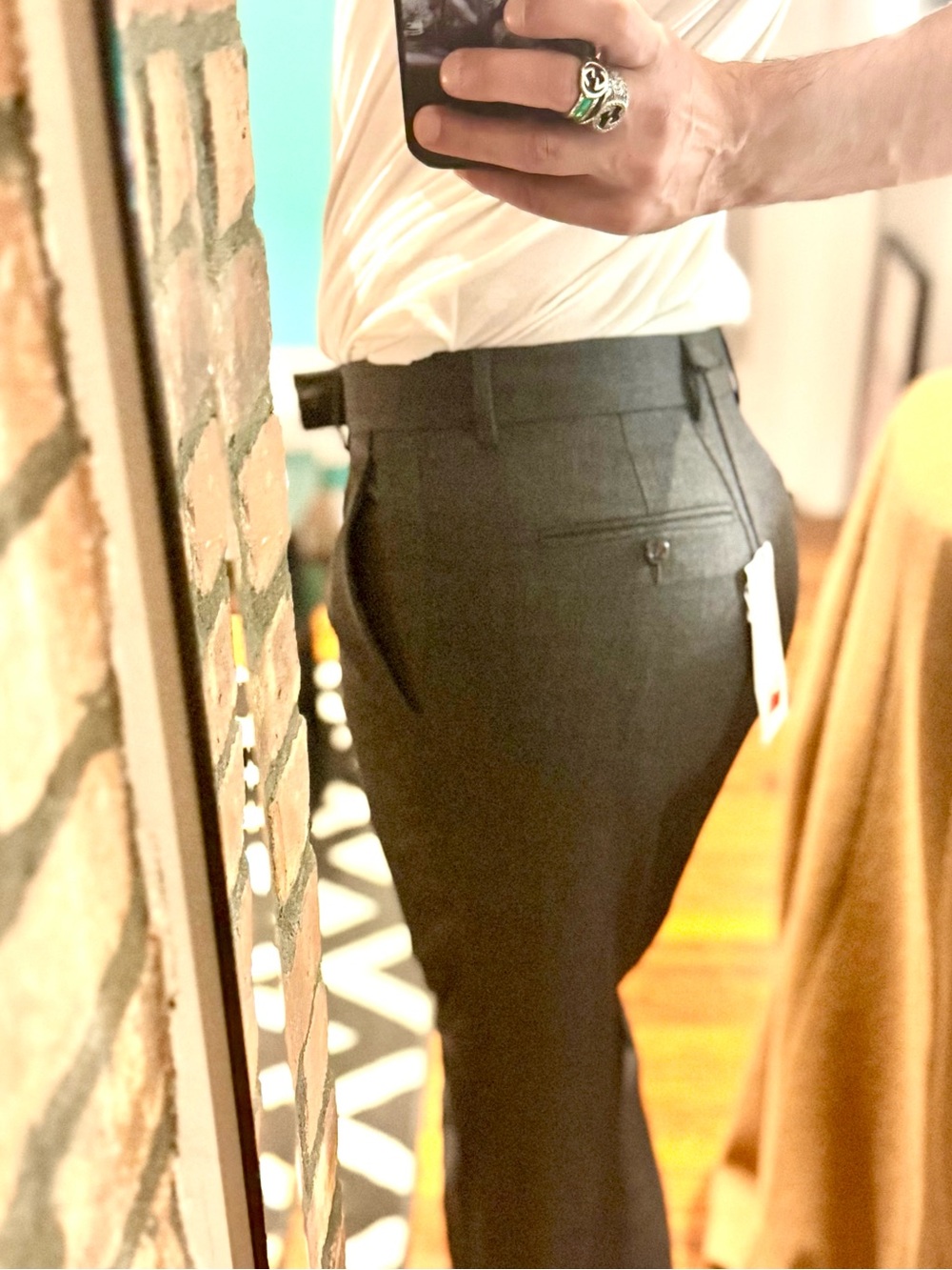 Gucci Gray Men's Dress Trousers